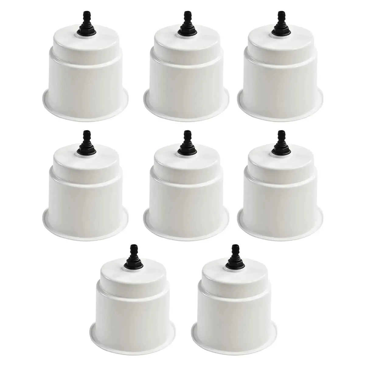Marine City White Closeable Plastic Cup Holder with Drain – Fits 30 oz