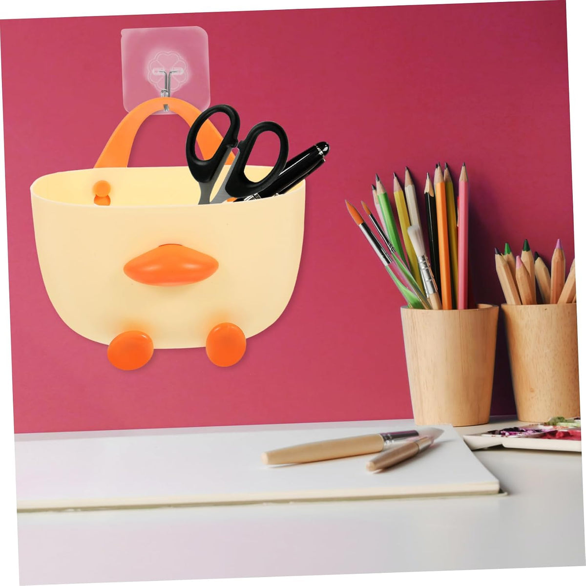 MAGICLULU 1pcs Bathroom Sundries Basket Wall Baskets for Kitchen Hanging Storage Organizer Wall-mounted Fruit Vegetable Modern Design