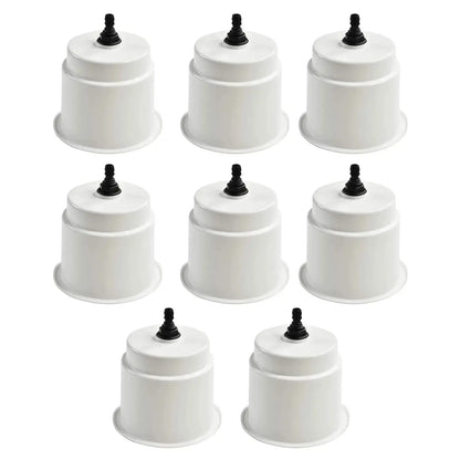 Marine City White Closeable Plastic Cup Holder with Drain – Fits 30 oz
