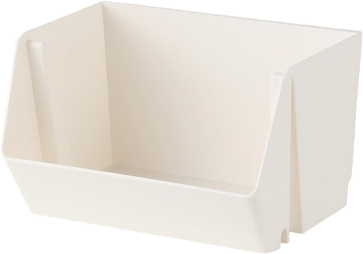 Wall Mounted Storage Organizer Bins, Shower Caddy Kitchen Shelf Floating, Space Saving Shelves Box with Adhesive Pads, Stackable Organizer for Bathroom、Office、Snacks、Refrigerator、Countertops