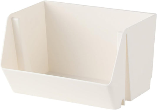 Wall Mounted Storage Organizer Bins, Shower Caddy Kitchen Shelf Floating, Space Saving Shelves Box with Adhesive Pads, Stackable Organizer for Bathroom、Office、Snacks、Refrigerator、Countertops