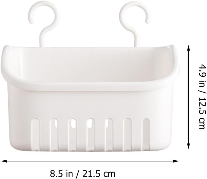Hanging Shower Basket Multi-function Toiletry Organizer Small Size Wall-mounted Bathroom Storage Basket Household Shower Accessory for Home Bath Supplies