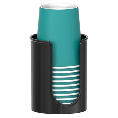 GeeRic Bathroom Cup Dispenser 3 oz, 1 Pack Small Disposable Paper Cups Holder for Bathroom, Countertop Mouthwash Cup Holder for Dixie and Paper Cups(Clear)