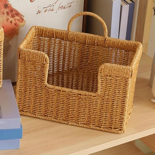 Handwoven Hanging Storage Basket for Bathroom Storage,Small