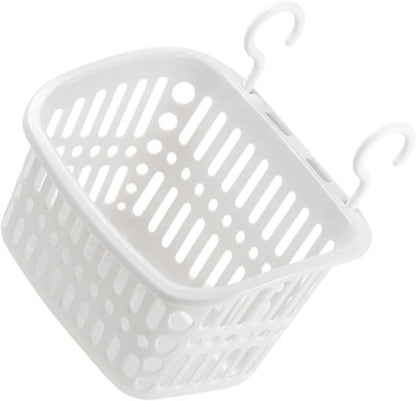 GLOGLOW Hanging Plastic Storage Basket Wall Mounted Organizer with Air Holes and Drainage Holes for Bathroom Kitchen Shower and Dorm Room Organization