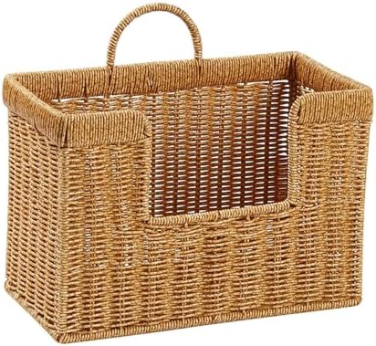 Handwoven Hanging Storage Basket for Bathroom Storage,Small