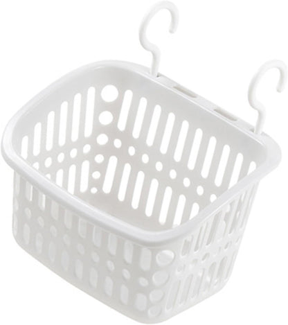 GLOGLOW Hanging Plastic Storage Basket Wall Mounted Organizer with Air Holes and Drainage Holes for Bathroom Kitchen Shower and Dorm Room Organization