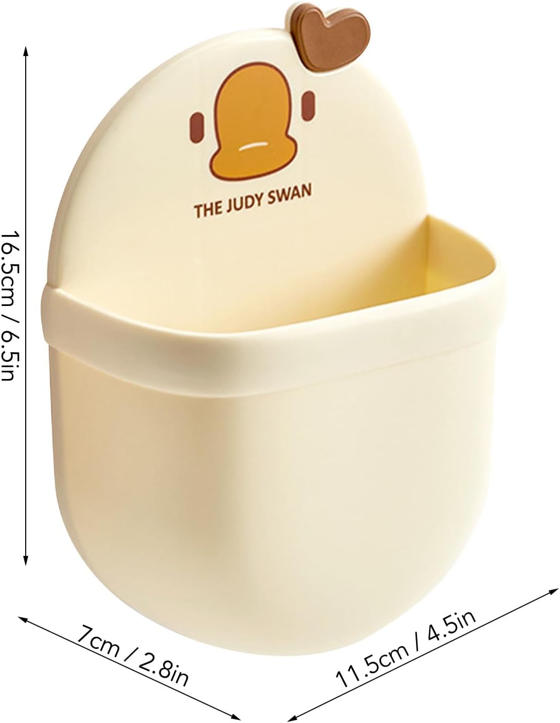 Small Wall Basket: Bathroom Organization with Adhesive Pad, No Drill Floating Storage Box for Bathroom and Bedside