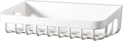 Plastic Bathroom Hanging Basket Bathroom Hanging Basket Organizer Wall Mounted Storage Space Saving Storage for Toilet (Short)