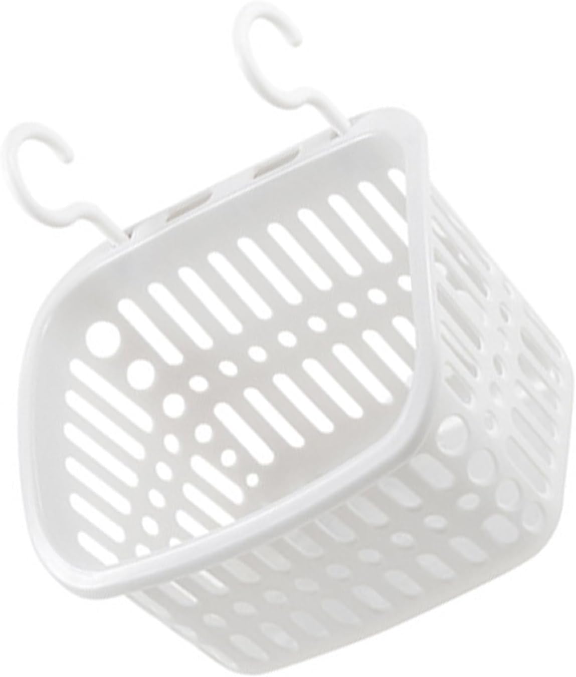 FTVOGUE Hanging Plastic Storage Basket, Durable Wall Mounted Organizer for Bathroom and Kitchen, MultiPurpose Design 13.5 X 21.5 X 17 Cm