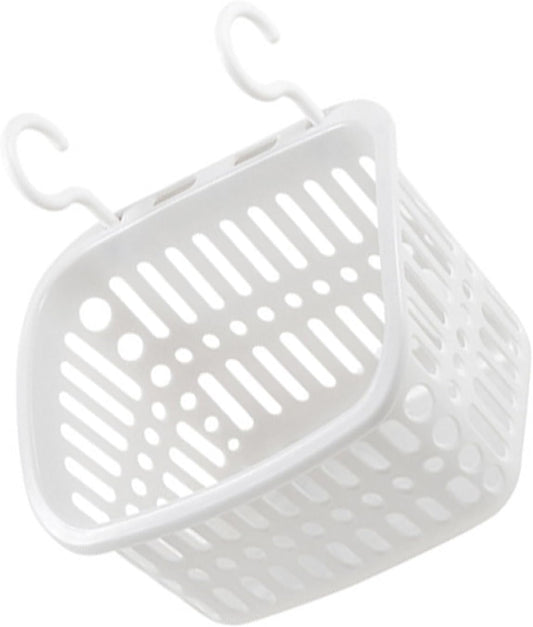 FTVOGUE Hanging Plastic Storage Basket, Durable Wall Mounted Organizer for Bathroom and Kitchen, MultiPurpose Design 13.5 X 21.5 X 17 Cm