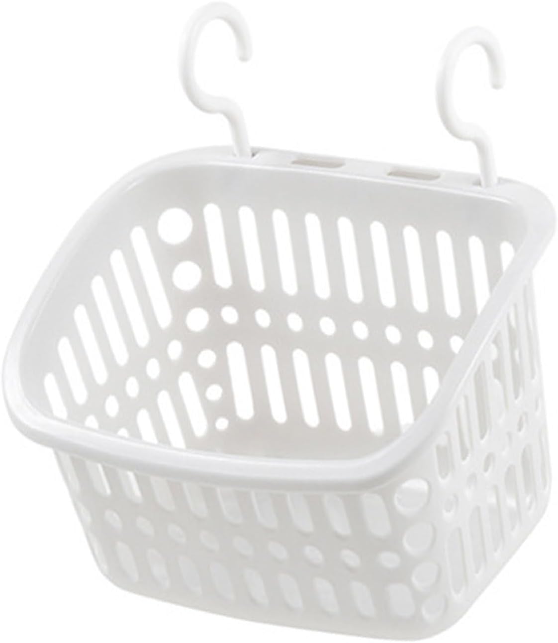 Hanging Plastic Storage Basket, Small Hanging Organizer For Bathroom, Kitchen, Dorm Room, Wall Mounted