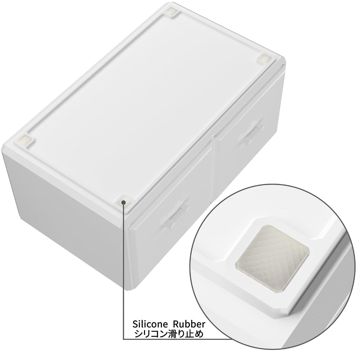 Readaeer Makeup Cosmetic Organizer Storage Drawers Display Boxes Case with 12 Drawers (White)