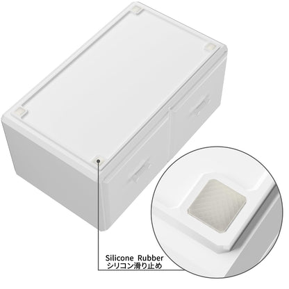 Readaeer Makeup Cosmetic Organizer Storage Drawers Display Boxes Case with 12 Drawers (White)