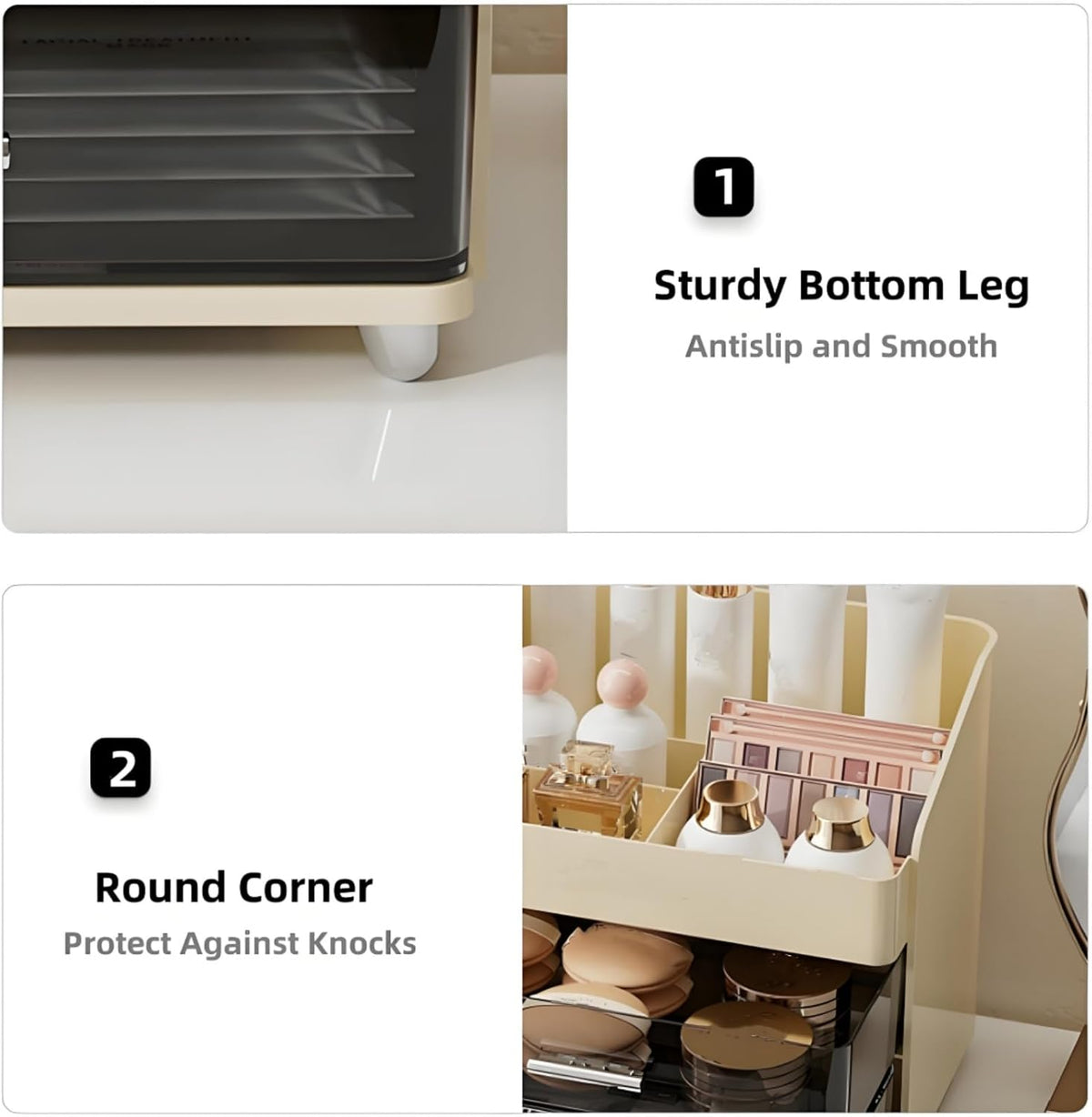 Covzoe Large Capacity Makeup Organizer Countertop