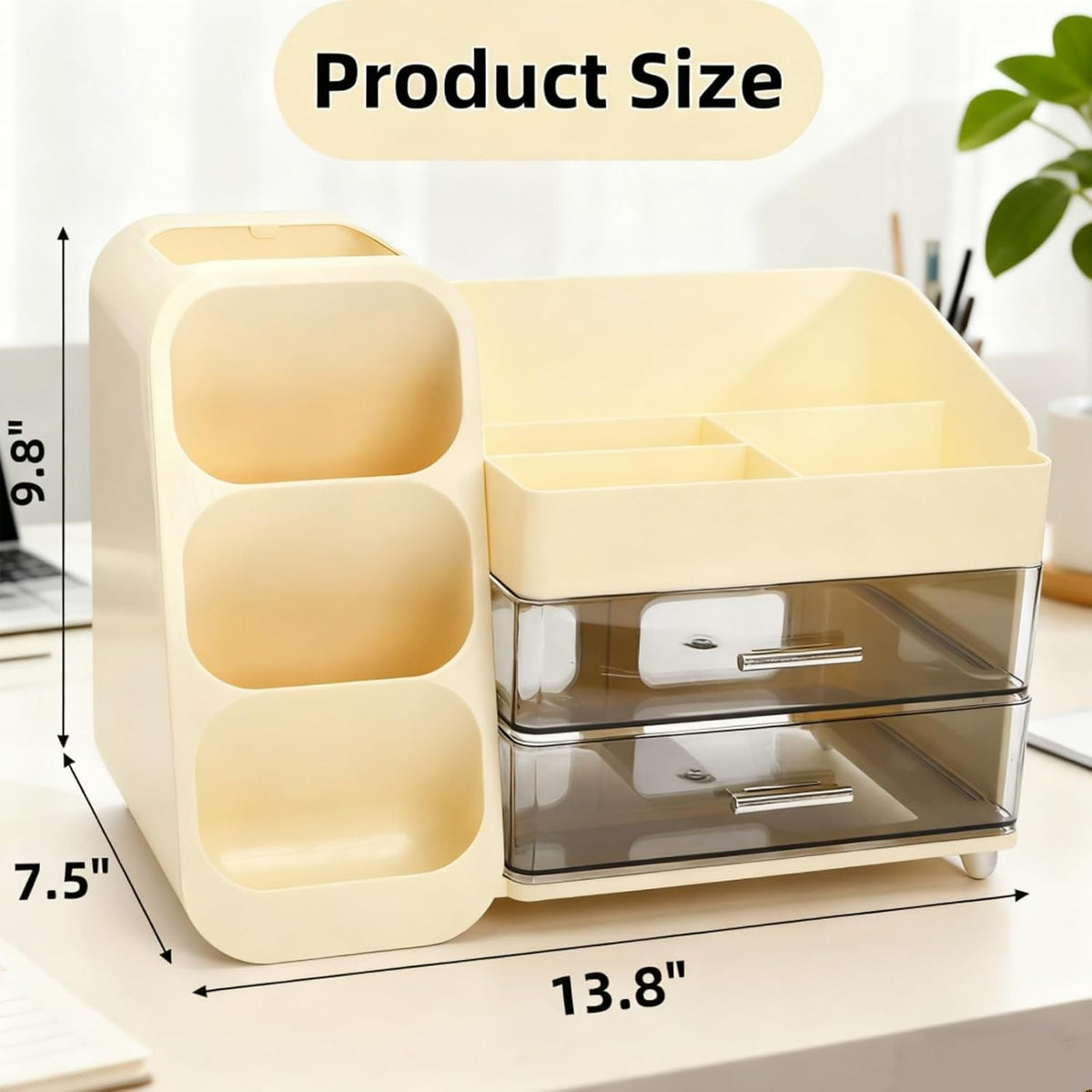 Covzoe Large Capacity Makeup Organizer Countertop