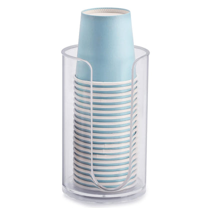 Bathroom Cup Dispenser, 3oz-5oz Small Disposable Paper Cups Holder Clear