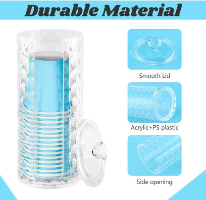 Bathroom Cup Dispenser, Mouthwash Cup Holder for 3oz Disposable Paper Cups