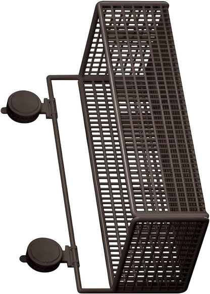 Multipurpose Wall Mounted Storage Basket for Toiletries Using Suction Technology Easy Setup Removable Bathroom Storage