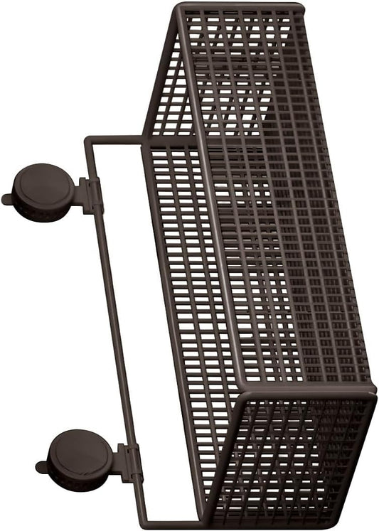 Multipurpose Wall Mounted Storage Basket for Toiletries Using Suction Technology Easy Setup Removable Bathroom Storage