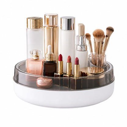 funest Makeup Perfume Organizer, 360 Degree Rotating Lazy Susan Cosmetic Desk Storage Lotions Display Case Round Tray with Large Capacity, for your Jewelry