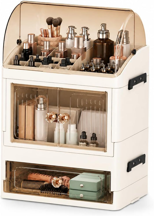 Makeup Organizer for Countertop, Skincare Storage, Bathroom Vanity