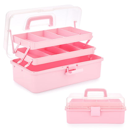 BTSKY 3-Layer Plastic Dividing Storage Box Craft Organizer and Storage