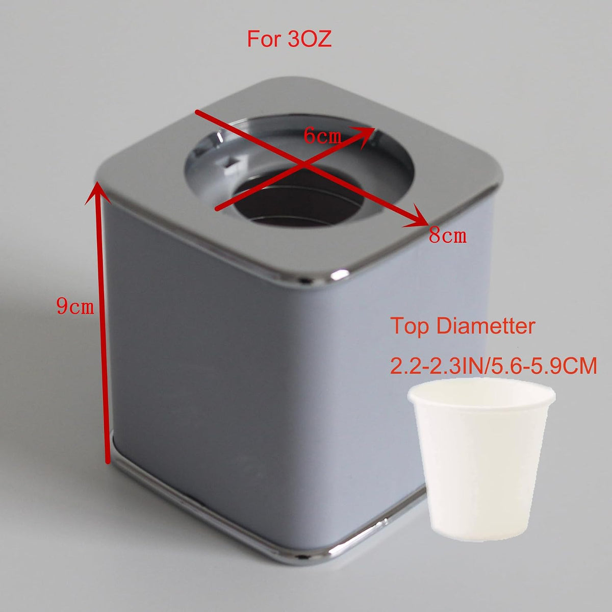 Bathroom Cup Dispenser with 20 Color Random Disposable Cups, 3 and 5 OZ Universal Dixie Cup Holder for Home Office Hospital