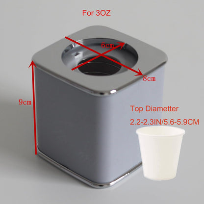 Bathroom Cup Dispenser with 20 Color Random Disposable Cups, 3 and 5 OZ Universal Dixie Cup Holder for Home Office Hospital