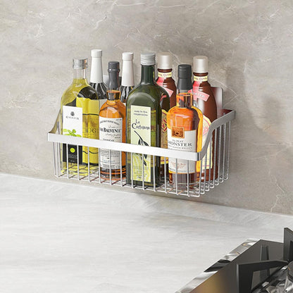 SUS304 Stainless Steel Hanging Storage Baskets Organizer Wall Mount, Metal Wire Storage Bin Rack for Kitchen Bathroom Shower Spice Shelf,L 9.84 Inch