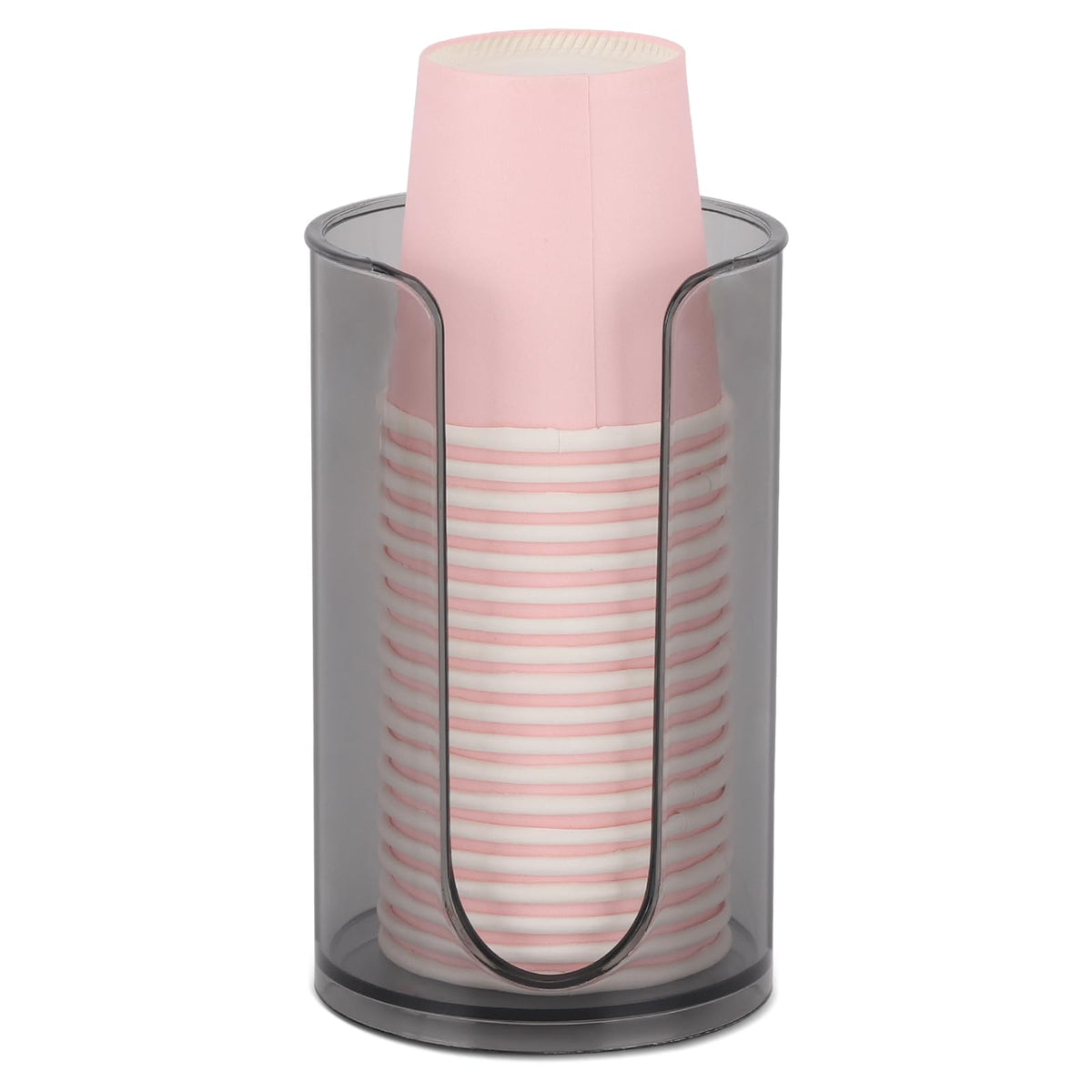 Bathroom Cup Dispenser, 3oz-5oz Small Disposable Paper Cups Holder Clear