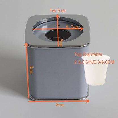 Bathroom Cup Dispenser with 20 Color Random Disposable Cups, 3 and 5 OZ Universal Dixie Cup Holder for Home Office Hospital