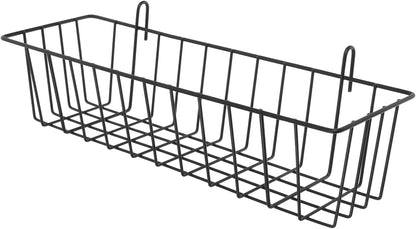 Luxshiny Small Hanging Wire Basket Iron Wall Mounted Storage Organizer
