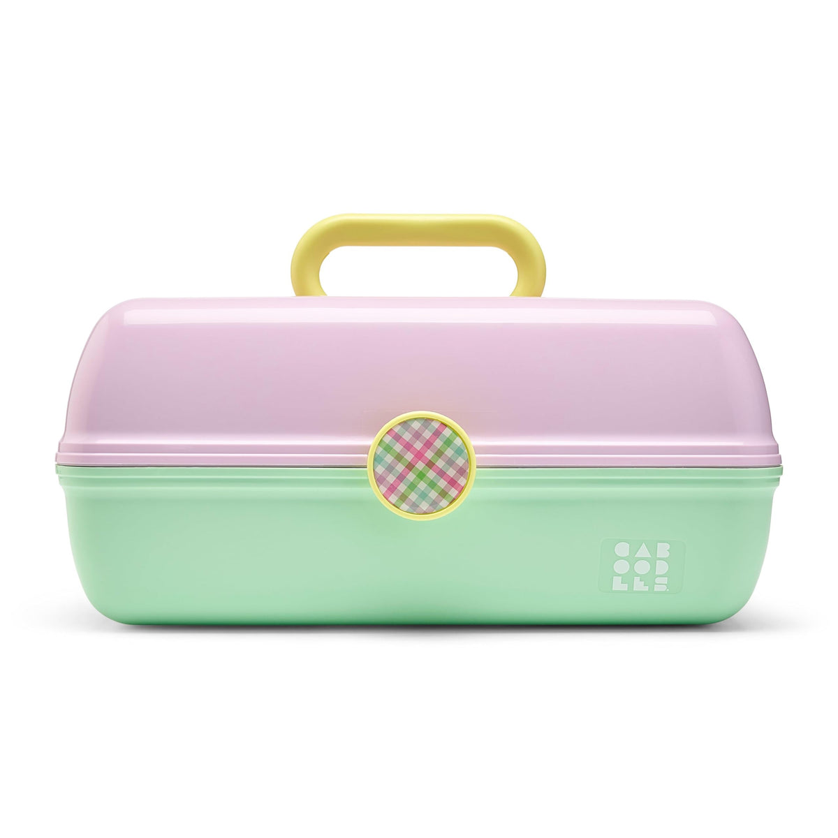 Caboodles On-The-Go Girl Makeup Box, Hot Pink Sparkle, Hard Plastic Makeup Organizer Box, Built-In Mirror, Secure Latch for Safe Travel, Spacious Storage for Large Items