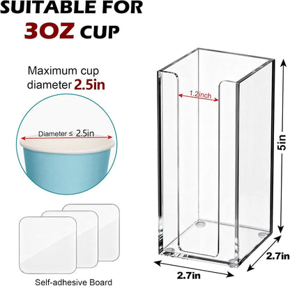 Bathroom Cup Dispenser, Wall Mount Cups Holder Fit 3oz Cups