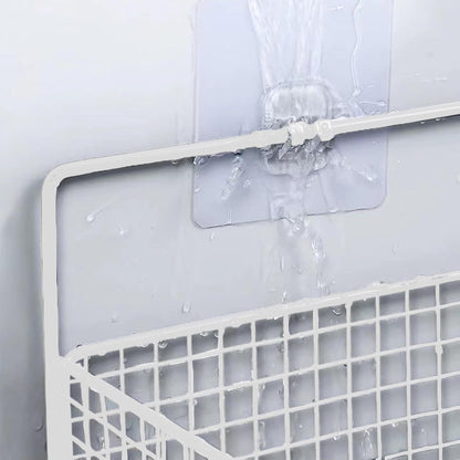 Metal Basket for Storage Sundries, Wall Basket with 2 Traceless Sticker, Kitchen Seasoning Storage Basket with Mesh Structure, Shower Toiletries Wall Mounted Basket for Bathroom, Storage Organizer