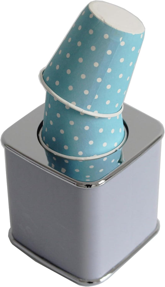 Bathroom Cup Dispenser with 20 Color Random Disposable Cups, 3 and 5 OZ Universal Dixie Cup Holder for Home Office Hospital