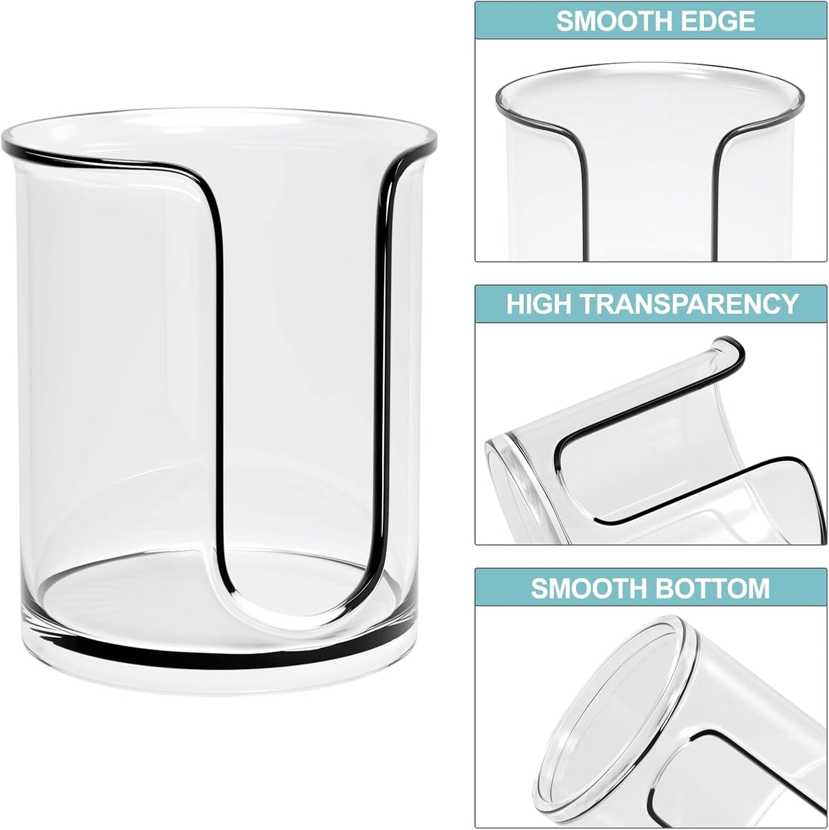 Bathroom Cup Dispenser 5 oz Countertop,2 Pack Mouthwash Cup Holder for Bathroom,PC Small Disposable Cup Holder for 5oz Paper Cups and Mouthwash Cups