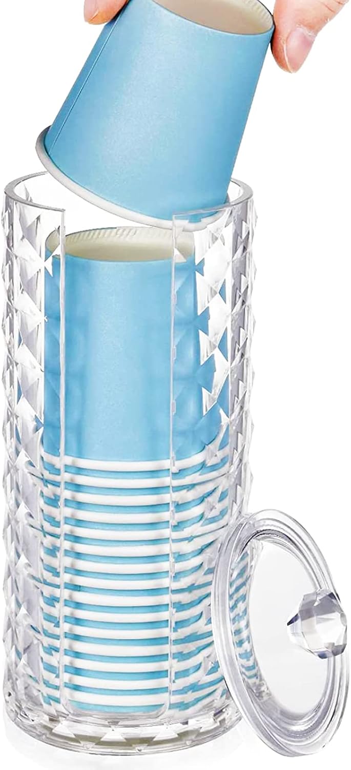 Bathroom Cup Dispenser, Mouthwash Cup Holder for 3oz Disposable Paper Cups