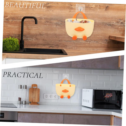 MAGICLULU 1pcs Bathroom Sundries Basket Wall Baskets for Kitchen Hanging Storage Organizer Wall-mounted Fruit Vegetable Modern Design