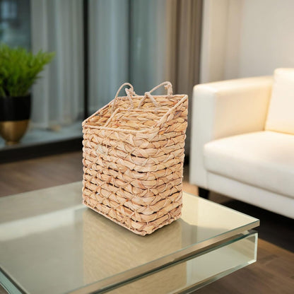 2-Tier Hanging Wall Basket, Water Hyacinth Over Door Storage