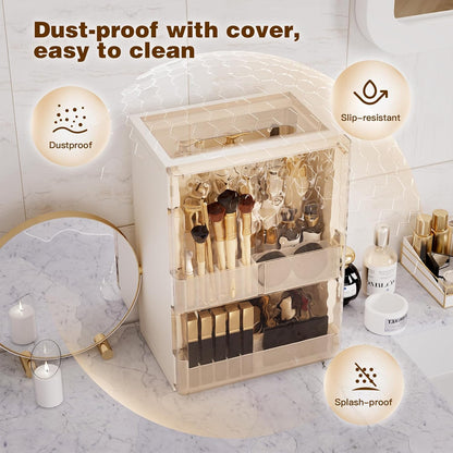 AERCI Makeup Organizer, Beige