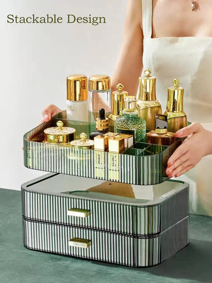 Makeup Organizer with Stackable Drawers, Bathroom Counter Organizer.