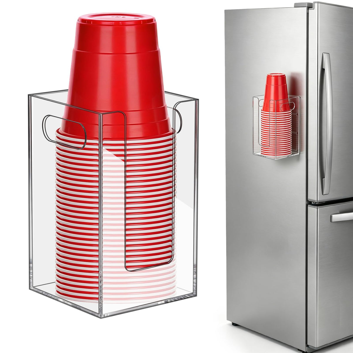 Bathroom Cup Dispenser, Wall Mount Cups Holder Fit 3oz Cups