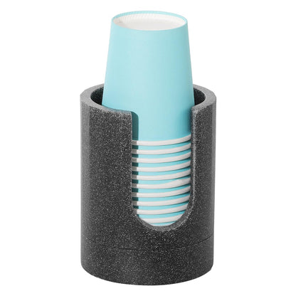 Luxspire Cup Dispenser, Gray Resin Holder for 3oz Dixie Cups