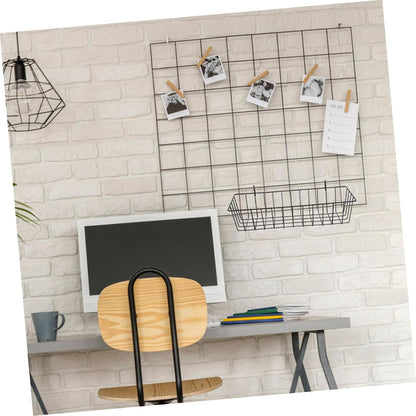 Luxshiny Small Hanging Wire Basket Iron Wall Mounted Storage Organizer