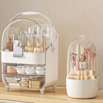 Anylady Makeup Organizer Countertop, Skincare Holder Bathroom Counter Organizer, Storage Box Cosmetic Display Cases, Teen Girl Gifts Make up Organizers for Vanity, Dresser