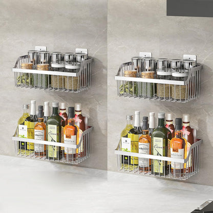 SUS304 Stainless Steel Hanging Storage Baskets Organizer Wall Mount, Metal Wire Storage Bin Rack for Kitchen Bathroom Shower Spice Shelf,L 9.84 Inch