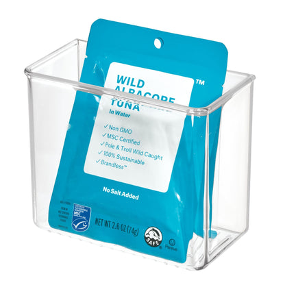 iDesign Adhesive Organizer Bin - Clear