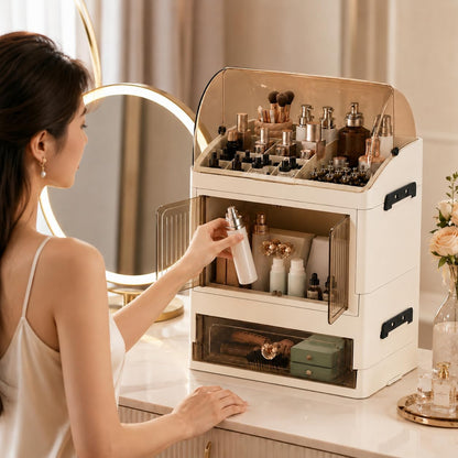 Makeup Organizer for Countertop, Skincare Storage, Bathroom Vanity